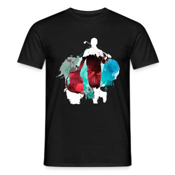 Golf Golfen Golfspieler Sport Hobby Club Bunt - Männer T-Shirt - Schwarz - Vorne - AI Model Male 178 light (178cm)