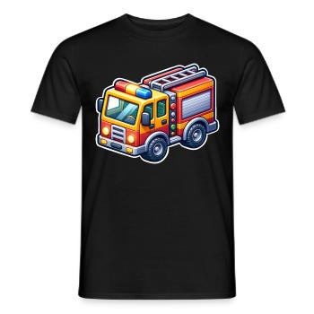 Fire brigade - Men's T-Shirt - black - Front - AI Model Male 178 light (178cm)