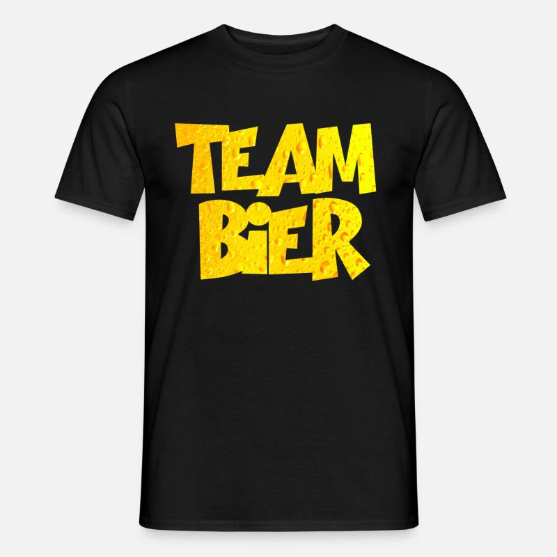 Team Bier - Männer T-Shirt - Schwarz