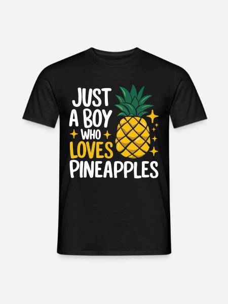 Pineapple tropical hawaiian fruit - Men's T-Shirt - black