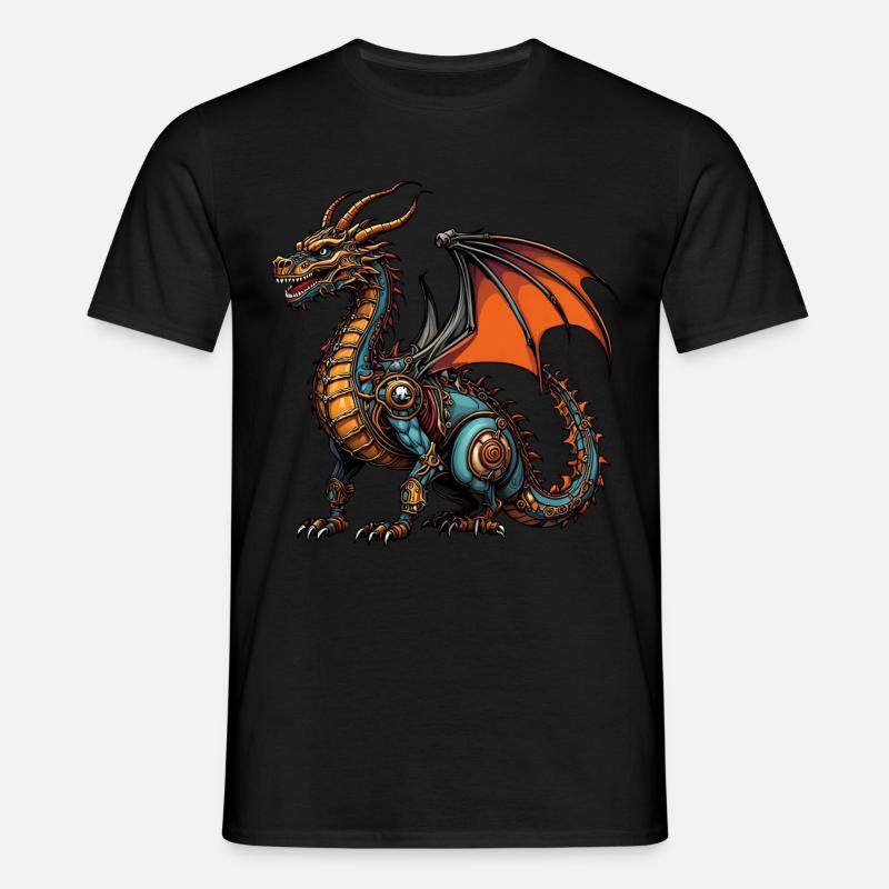 drage - T-shirt til herrer - sort