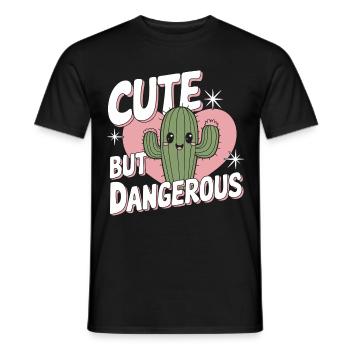 Cactus Cacti Desert Plant - Men's T-Shirt - black - Front - AI Model Male 178 light (178cm)