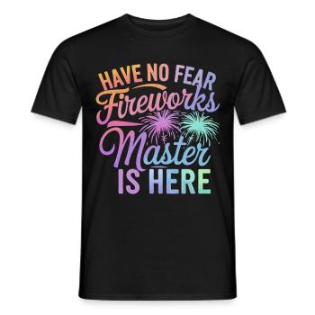 Pyrotechnics Fireworks Pyrotechnics - Men's T-Shirt - black - Front - AI Model Male 178 light (178cm)
