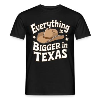 Texas State Texans Texas - Men's T-Shirt - black - Front - AI Model Male 178 light (178cm)