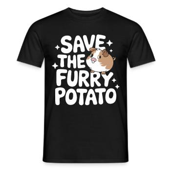 Meerschweinchen - Männer T-Shirt - Schwarz - Vorne - AI Model Male 178 light (178cm)