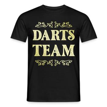 Équipe de fléchettes - T-shirt homme - noir - Devant - AI Model Male 178 light (178cm)