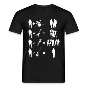 Bass makes you lonely - Men's T-Shirt - black - Front - AI Model Male 178 light (178cm)