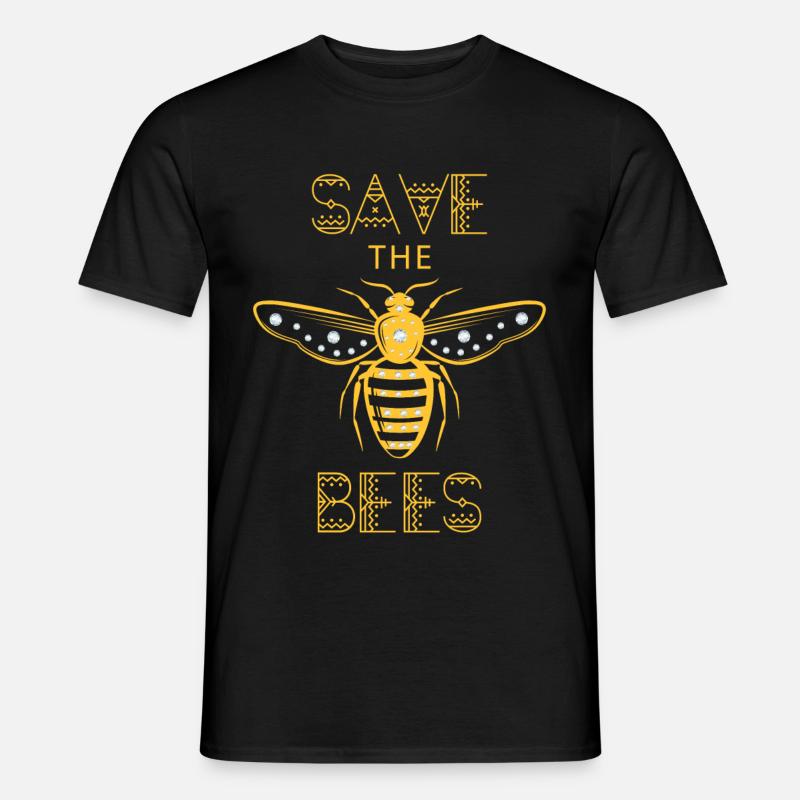 Save the Bees Save the bees environment - Men’s T-shirt - black