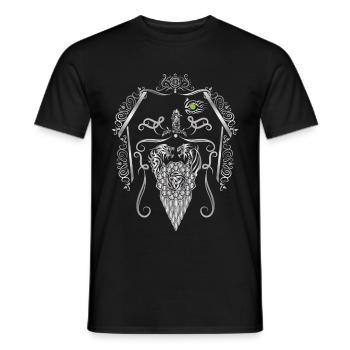 Wikinger Odin Thor - Männer T-Shirt - Schwarz - Vorne - AI Model Male 178 light (178cm)