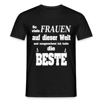 Meilleure épouse du monde - T-shirt homme - noir - Devant - AI Model Male 178 light (178cm)