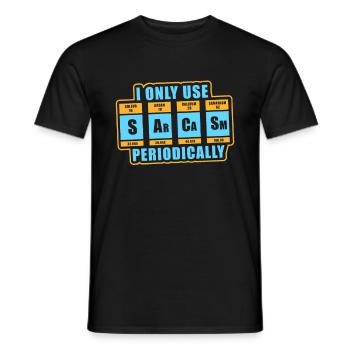 Chemises de chimie pun pour science nerd - T-shirt homme - noir - Devant - AI Model Male 178 light (178cm)