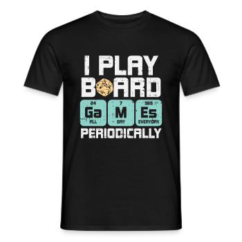 D20 shirt - Männer T-Shirt - Schwarz - Vorne - AI Model Male 178 light (178cm)