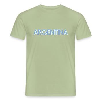 Argentine - T-shirt homme - vert sauge - Devant - AI Model Male 178 light (178cm)