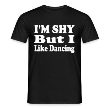 Timide Mais amour Danse - T-shirt homme - noir - Devant - AI Model Male 178 light (178cm)