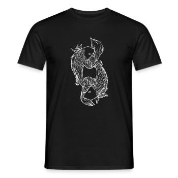 Koi Karpfen Nishikigoi - Männer T-Shirt - Schwarz - Vorne - AI Model Male 178 light (178cm)