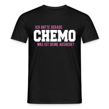 Ich hatte gerade chemo was ist deine Ausrede? - Männer T-Shirt - Schwarz - Vorne - AI Model Male 178 light (178cm)