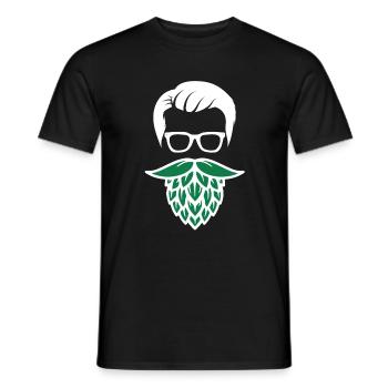 Hops Bart - Men's T-Shirt - black - Front - AI Model Male 178 light (178cm)