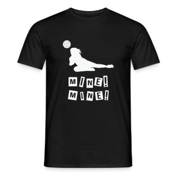 Volleyball Quote Volleyball Player Funny Volleybal - Men's T-Shirt - black - Front - AI Model Male 178 light (178cm)
