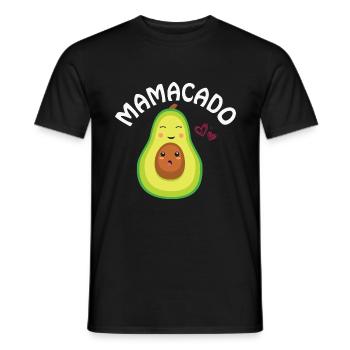 Pregnancy Quote Mamacado Avocado Pregnancy Announc - Men's T-Shirt - black - Front - AI Model Male 178 light (178cm)