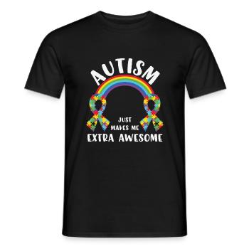 Autismus Zitat Autismus macht mich einfach extra großartig - Männer T-Shirt - Schwarz - Vorne - AI Model Male 178 light (178cm)