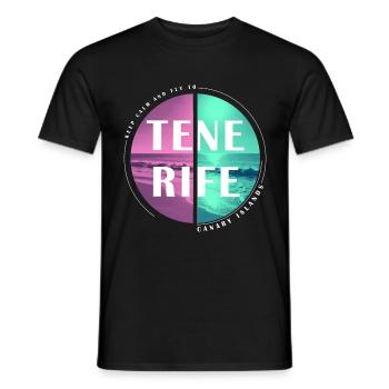 Tenerife Îles Canaries Îles Canaries Vacances d’été - T-shirt homme - noir - Devant - AI Model Male 178 light (178cm)