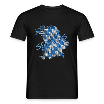 Servus Bayern - Männer T-Shirt - Schwarz - Vorne - AI Model Male 178 light (178cm)