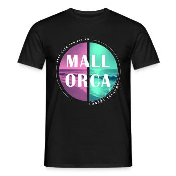 Mallorca Summer Sun Beach Sea Palms Party - Men's T-Shirt - black - Front - AI Model Male 178 light (178cm)