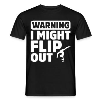 Gymnastique Acrobaties Cheerleading Gymnaste Gymnastique au sol - T-shirt homme - noir - Devant - AI Model Male 178 light (178cm)