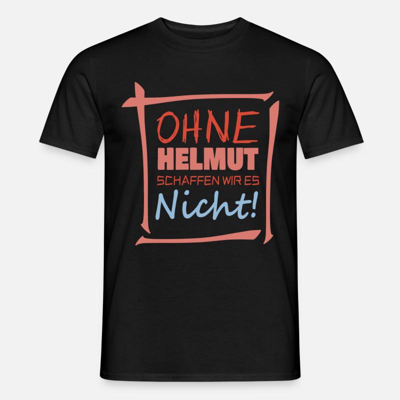 helmut - Männer T-Shirt - Schwarz