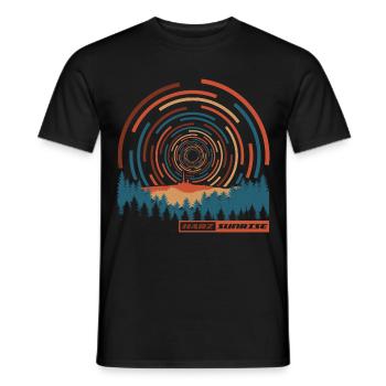 Harz Sunrise (Brocken Edition) - Men's T-Shirt - black - Front - AI Model Male 178 light (178cm)