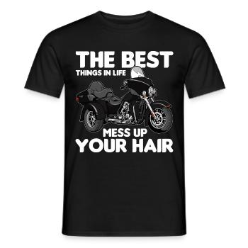 Trike Echte Männer - Triker Trikes Motorrad - Männer T-Shirt - Schwarz - Vorne - AI Model Male 178 light (178cm)