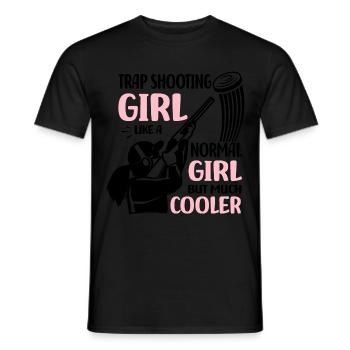 Trapschießen | Schießsport Fallenschießen Geschenk - Männer T-Shirt - Schwarz - Vorne - AI Model Male 178 light (178cm)