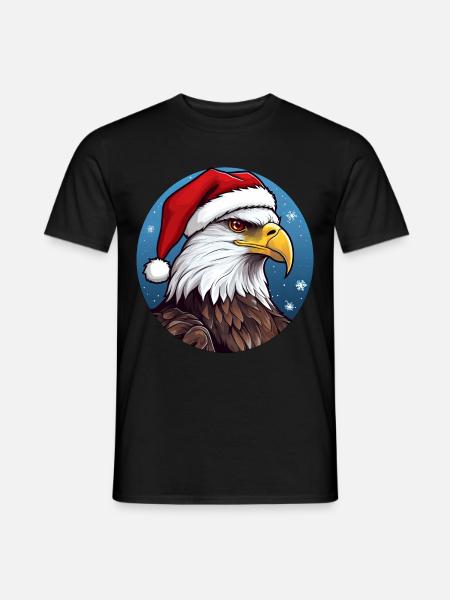 Eagle Christmas - Men's T-Shirt - black