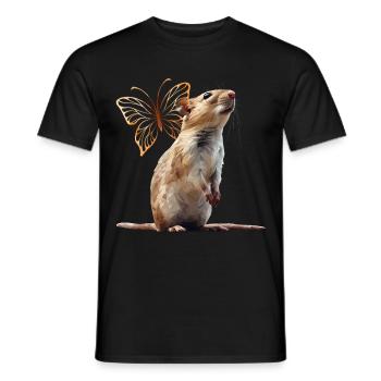 Rat - T-shirt homme - noir - Devant - AI Model Male 178 light (178cm)