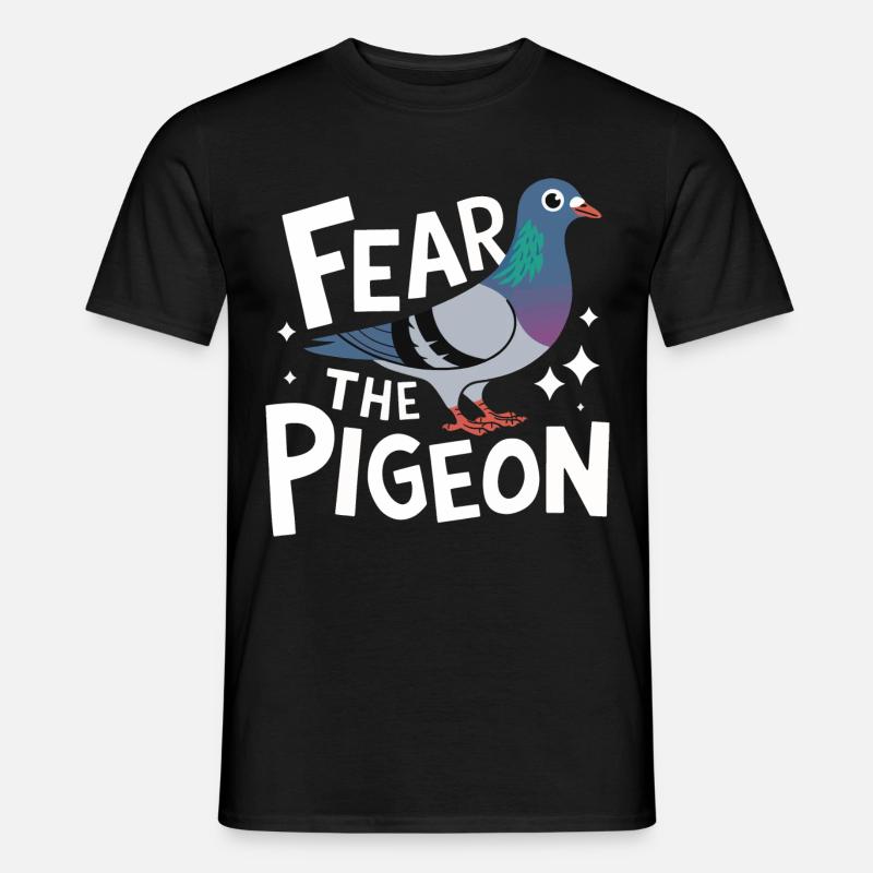 Taube Tauben Tier Vogel - Männer T-Shirt - Schwarz
