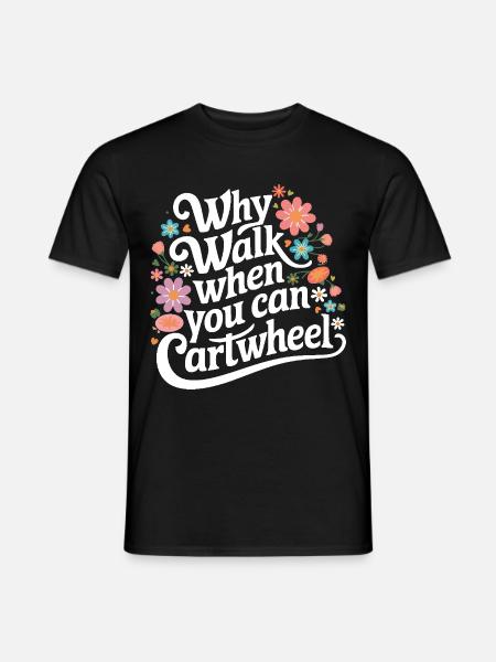 Gymnastik Gymnastik - T-shirt herr - svart