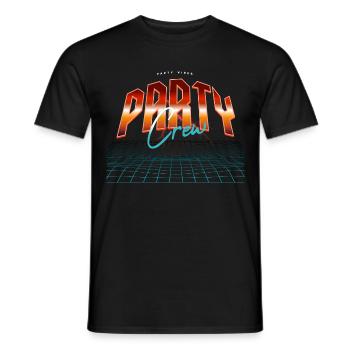 Party Crew - Men's T-Shirt - black - Front - AI Model Male 178 light (178cm)
