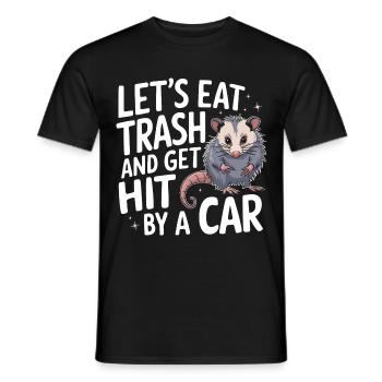 Opossum Possum Animal - Men's T-Shirt - black - Front - AI Model Male 178 light (178cm)