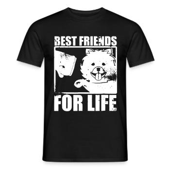 Yorkie Best Friends For Life - Men's T-Shirt - black - Front - AI Model Male 178 light (178cm)