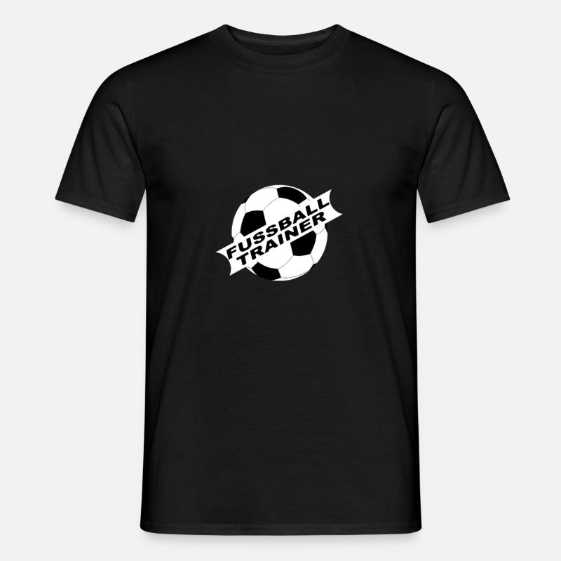 Fussball, Trainer, Coach - Männer T-Shirt - Schwarz