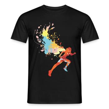 Marathon - Men's T-Shirt - black - Front - AI Model Male 178 light (178cm)