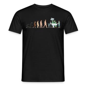 Chirurgien Evolution médecin-chef chirurgie cadeau - T-shirt homme - noir - Devant - AI Model Male 178 light (178cm)