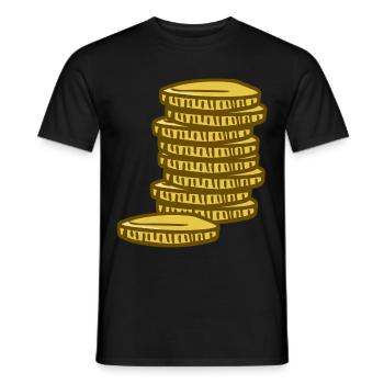 Pièces - T-shirt homme - noir - Devant - AI Model Male 178 light (178cm)