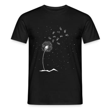 Straßenrad in Wien im Bikepark am Berg mit Kinder - Männer T-Shirt - Schwarz - Vorne - AI Model Male 178 light (178cm)