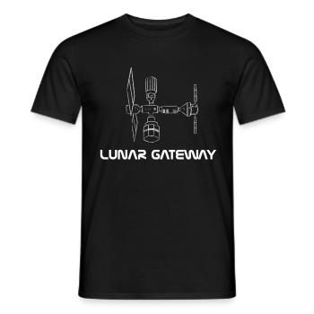 Passerelle lunaire Artemis - T-shirt homme - noir - Devant - AI Model Male 178 light (178cm)