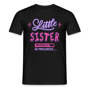 Schwesterchen in Bearbeitung - Männer T-Shirt - Schwarz - Vorne - AI Model Male 178 light (178cm)
