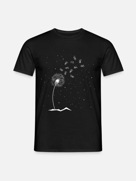 Pusteblume Bicycles - (F.m) - Men's T-Shirt - black