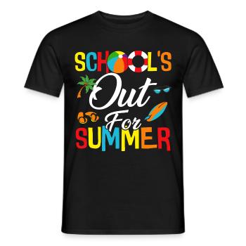 Schools Out For Summer - Men's T-Shirt - black - Front - AI Model Male 178 light (178cm)