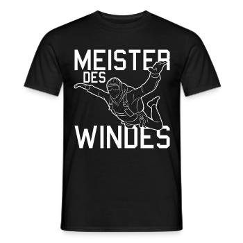 Indoor Skydiving - Men's T-Shirt - black - Front - AI Model Male 178 light (178cm)