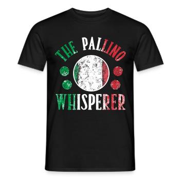 Bocce Ball Player Boules Bocce The Pallino - Men's T-Shirt - black - Front - AI Model Male 178 light (178cm)